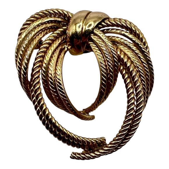 Dior Jewelry - 1965 Vintage GROSSE Germany DIOR Braided Spray Brooch Costume Jewelry